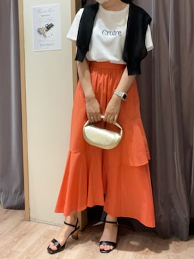 「アシンメトリー」｜「アイテム（その他）」を使った、rioさん（レディース・162cm）の春コーディネート