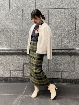「Te chichi（テチチ）のアイテム（ブルゾン）」を使った、rioさん（レディース・162cm）の秋コーディネート