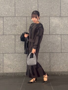 「秋先取りコーデ」｜「アイテム（ノーカラージャケット）」を使った、rioさん（レディース・162cm）の秋コーディネート