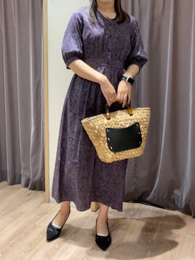 「Te chichi（テチチ）のアイテム（ショルダーバッグ）」を使った、rioさん（レディース・162cm）の春コーディネート