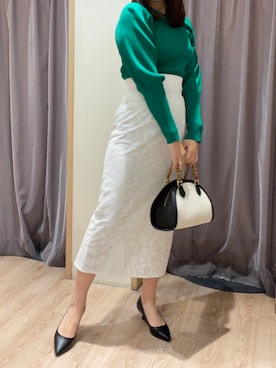 「Te chichi CLASSIC（テチチクラシック）のアイテム（トップス）」を使った、rioさん（レディース・162cm）の春コーディネート