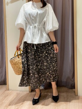 「Te chichi（テチチ）のアイテム（ショルダーバッグ）」を使った、rioさん（レディース・162cm）の春コーディネート