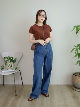 「select MOCA（セレクトモカ）のアイテム」を使った、てらさん（レディース・163cm）の夏コーディネート