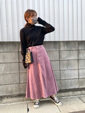 「rectangle（レクタングル）のアイテム（バッグ）」を使った、てらさん（レディース・161cm）の秋コーディネート