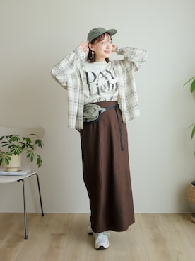 「しまむら（シマムラ）のアイテム」を使った、てらさん（レディース・163cm）の秋コーディネート