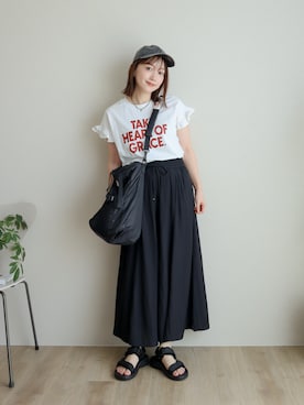 「classicalelf（クラシカルエルフ）のアイテム（パンツ）」を使った、てらさん（レディース・163cm）の夏コーディネート