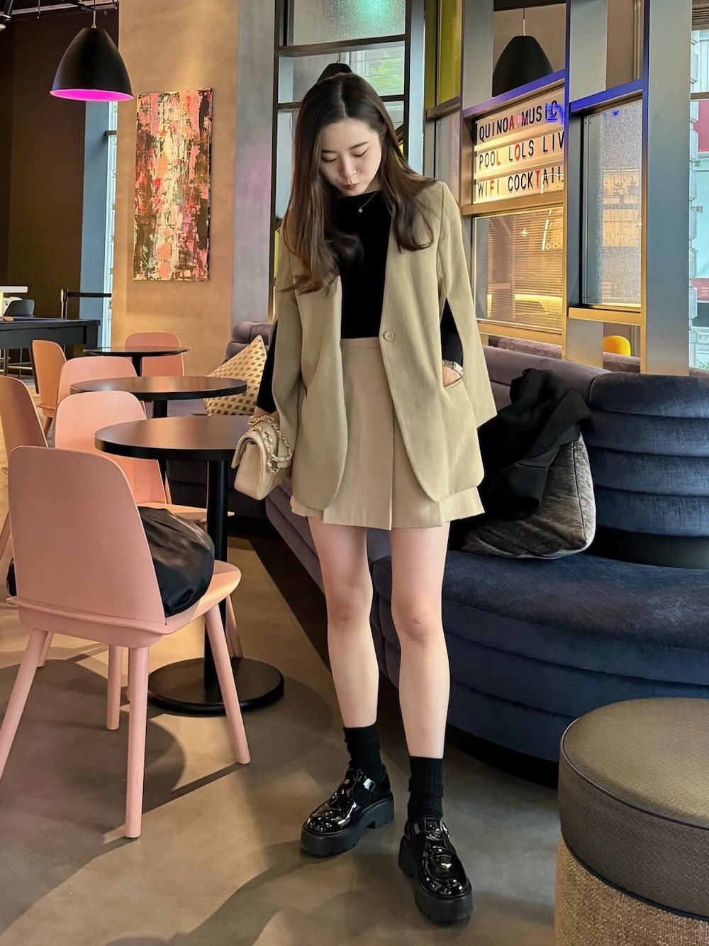 louren ジャケット （slab tweed classic jacket(FREE GREY