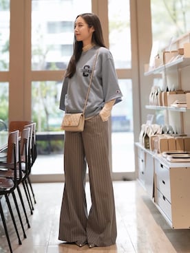 「ROSE BUD（ローズバッド）のアイテム（トップス）」を使った、Mizukiさん（レディース・165cm）の春コーディネート