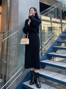 「ACYM（アシーム）のアイテム」を使った、Mizukiさん（レディース・164cm）の秋コーディネート