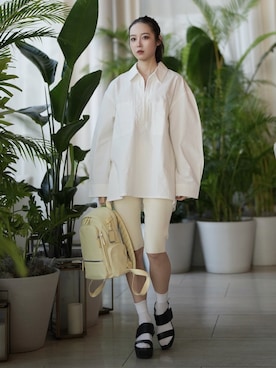 「ETRE TOKYO（エトレトウキョウ）のアイテム」を使った、Mizukiさん（レディース・165cm）の春コーディネート