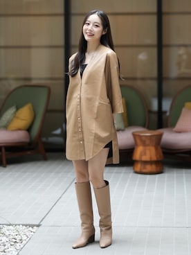 「PELLICO（ペリーコ）のアイテム」を使った、Mizukiさん（レディース・165cm）の春コーディネート