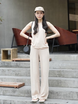 「PARKS PROJECT(パークスプロジェクト)のアイテム(キャップ)」を使った、Mizukiさん(レディース・165cm)の夏コーディネート