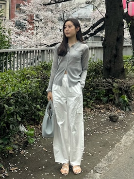 「WILLFULLY（ウィルフリー）のアイテム」を使った、Mizukiさん（レディース・165cm）の春コーディネート