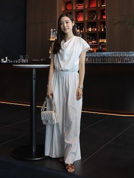 「ETRE TOKYO（エトレトウキョウ）のアイテム（オールインワン・サロペット）」を使った、Mizukiさん（レディース・165cm）の春コーディネート
