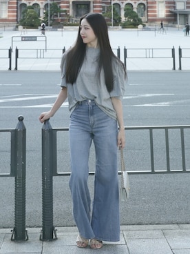 「YANUK（ヤヌーク）のアイテム」を使った、Mizukiさん（レディース・165cm）の夏コーディネート