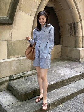 「RANDEBOO（ランデブー）のアイテム（トップス）」を使った、Mizukiさん（レディース・164cm）の春コーディネート