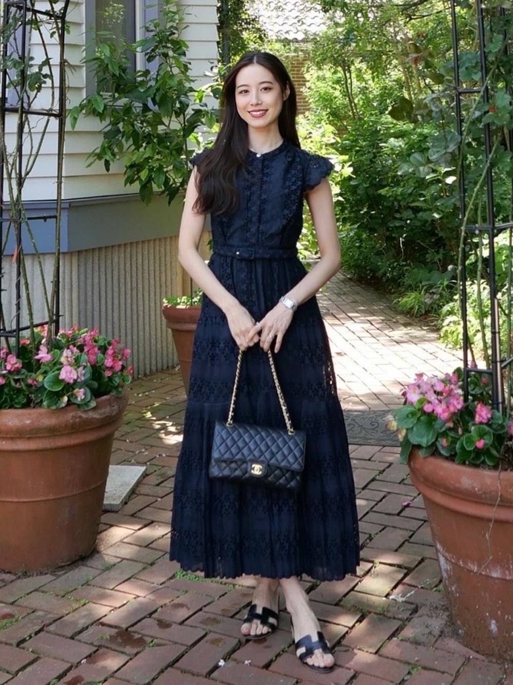 【着用2回】エステラケー JaneBeltedDressプリーツロングワンピース Estella.K ワンピース Jenna Pleated Long Dress ホルター