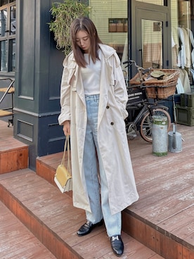 「To the sea（トゥーザシー）のアイテム」を使った、Mizukiさん（レディース・164cm）の春コーディネート