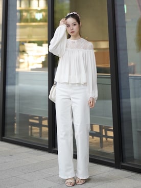 「YANUK（ヤヌーク）のアイテム」を使った、Mizukiさん（レディース・165cm）の春コーディネート