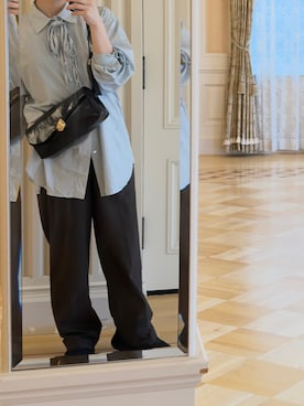 「STUDIOUS（ステュディオス）のアイテム」を使った、ハナヨさん（レディース・166cm）の秋コーディネート