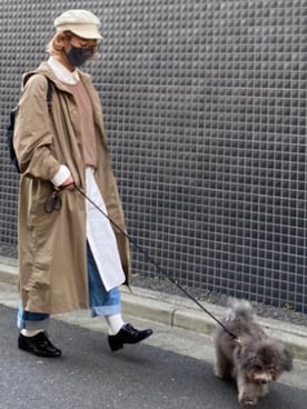 「BEAMS BOY（ビームスボーイ）のアイテム（その他アウター）」を使った、iaさん（レディース・161cm）の春コーディネート