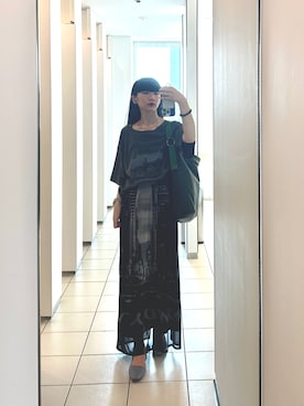 「アイテム（トップス）」を使った、matsurikaさん（レディース・163cm）の夏コーディネート