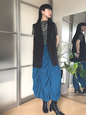 「アイテム（ジャケット/アウター）」を使った、matsurikaさん（レディース・163cm）の秋コーディネート