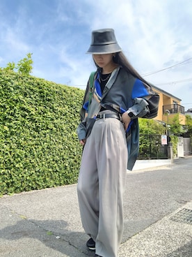 「アイテム（トップス）」を使った、matsurikaさん（レディース・163cm）の夏コーディネート