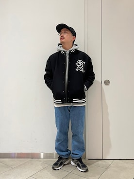 「アイテム（スタジャン）」を使った、MASAYAさん（メンズ・165cm・30代）の冬コーディネート