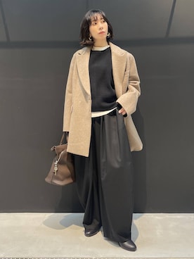 「アイテム（ピアス（両耳用））」を使った、cl___naoさん（レディース・149cm）の秋コーディネート