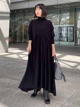 「アイテム（ピアス（両耳用））」を使った、cl___naoさん（レディース・149cm）の秋コーディネート