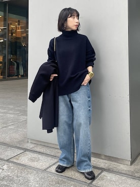 「アイテム（バングル/リストバンド）」を使った、cl___naoさん（レディース・149cm）の秋コーディネート