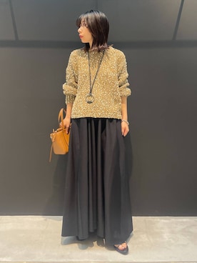「アイテム（ニット/セーター）」を使った、cl___naoさん（レディース・149cm・30代）の夏コーディネート