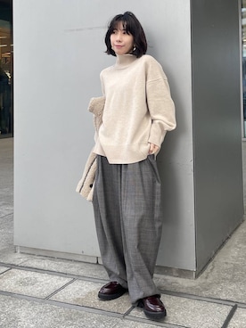 「Curensology（カレンソロジー）のアイテム（ブルゾン）」を使った、cl___naoさん（レディース・149cm）の冬コーディネート