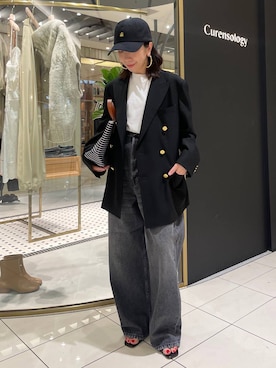 「Curensology（カレンソロジー）のCurensology(カレンソロジー)/サイロオーガニックTシャツ（Tシャツ/カットソー）」を使った、cl___naoさん（レディース・149cm）の秋コーディネート