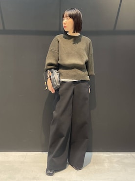 「アイテム（クラッチバッグ）」を使った、cl___naoさん（レディース・149cm）の秋コーディネート