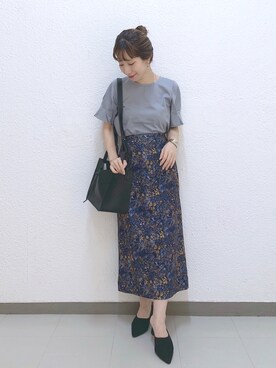 「袖ボリューム」｜「アイテム（その他シューズ）」を使った、cl___naoさん（レディース・150cm）の夏コーディネート