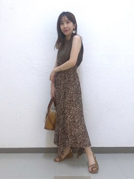 「Andemiu（アンデミュウ）のクリアトートバッグ940559（ショルダーバッグ）」を使った、cl___naoさん（レディース・150cm）の夏コーディネート