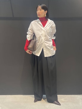 「アイテム（ピアス（両耳用））」を使った、cl___naoさん（レディース・149cm）の秋コーディネート