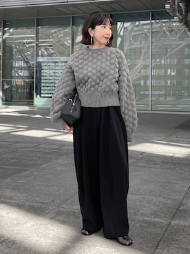 「アイテム（ピアス（両耳用））」を使った、cl___naoさん（レディース・149cm）の秋コーディネート