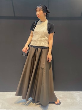 「アイテム（バングル/リストバンド）」を使った、cl___naoさん（レディース・149cm・30代）の夏コーディネート