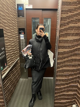 「アイテム（ブーティ）」を使った、Mihoyade さん（レディース・158cm）の秋コーディネート