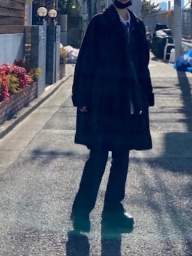 「アイテム（フォーマルスーツ/小物）」を使った、𝒆𝒓𝒊さん（レディース・167cm・20代）の冬コーディネート