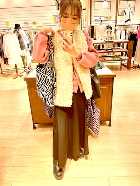 「SUGAR BISKET（シュガービスケット）のアイテム（ブーツ）」を使った、miharuさん（レディース・155cm）の春コーディネート