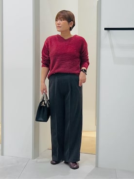「THE SHOP TK （ザ ショップ ティーケー ）のオブリックトゥパンプス（パンプス）」を使った、タナさん（レディース・155cm）の秋コーディネート