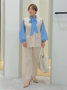 「THE SHOP TK （ザ ショップ ティーケー ）のローヒールベーシックパンプス（パンプス）」を使った、タナさん（レディース・155cm）の冬コーディネート