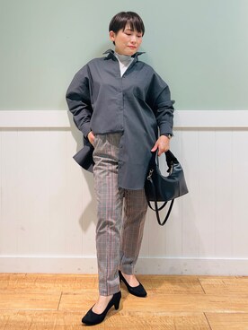 「DRESKIP（ドレスキップ）のアイテム（パンプス）」を使った、タナさん（レディース・155cm）の秋コーディネート