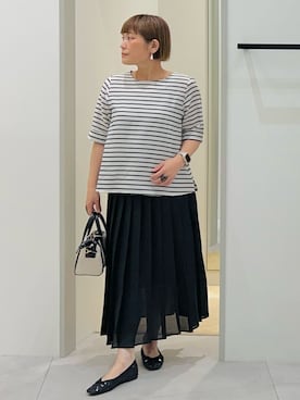 「THE SHOP TK （ザ ショップ ティーケー ）のアイテム（スカート）」を使った、タナさん（レディース・155cm）の春コーディネート