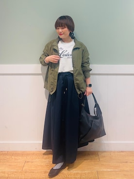 「SHOO・LA・RUE（シューラルー）のアイテム（ブルゾン）」を使った、タナさん（レディース・155cm）の冬コーディネート