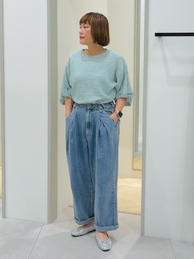 「アイテム（パンプス）」を使った、タナさん（レディース・155cm）の夏コーディネート
